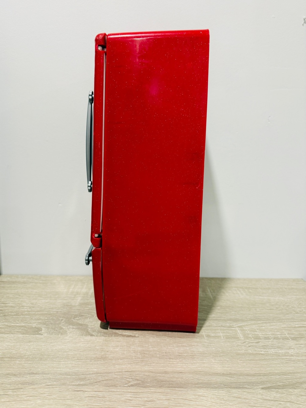 Our Generation Red Sparkle Doll Refrigerator French Door Fridge + Play Food Lot - Picture 7 of 10